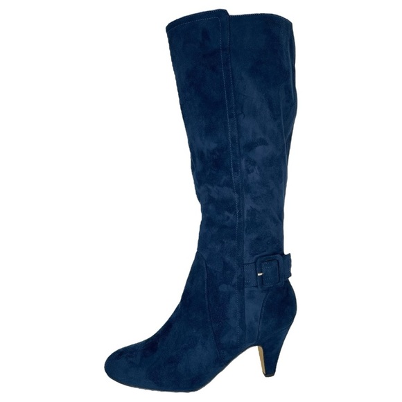Bella Vita Troy II Navy Microsuede Knee High Womens Boots Size 9M - Picture 3 of 11